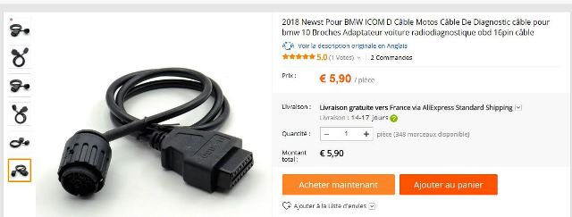 cable odb2 r1100s sur le net